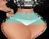 teal clear shorts RLL