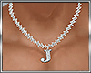 B*Letter Necklace-J-Male