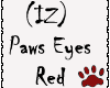 (IZ) Paws Red
