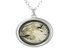 Moon and Birds Necklace