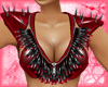 PVC Spiked Top Red