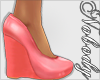 . Pretty Pink Wedges :)