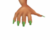 Lime Glitter Nail Color