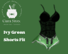 Ivy Green Shorts Fit