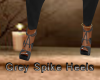 Grey Spike Heels