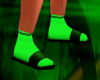 Boys Green Flip Flops