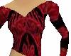 red goth sweetheart top