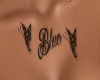 Blue Chest Tattoo