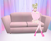 lace sofa*pink