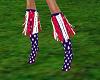 USA Flag Fringe Boots