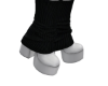 Knit Boots Black/white