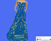 Jems Blue Sequin Gown