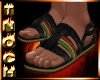 [T] Rasta Sandals