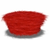 Red Fur Stool