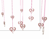 Hanging Pink Hearts