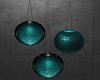 TEAL HANGING LAMPS