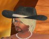 cowboy hat & hair