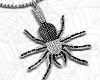 bling spider necklace F