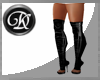 (K) latex black PF boots