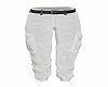 STEM White Cargo Pants