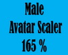 Male Avatar Scaler 165%