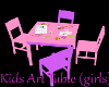 Kids Art table (girls)