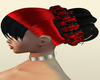 red black hair w/braide