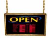 Gold Open Sign