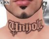 Unholy Asteri Neck Tatto