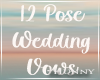 H. 12 Poses Vows & Kiss