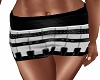 black n white mini skirt