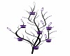 Purple/Blk wall candles