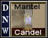 Gold mantel candel