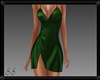 Sexy Satin Dress Green