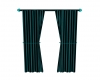 Teal Stripe Curtains