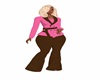 PINK/BROWN BUSINESS SUIT