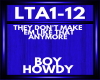 boy howdy LTA1-12