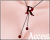 A. Letter R Necklace
