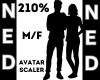 Avatar Scaler 210% M/F