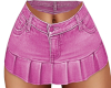 Pink Denim Mini Skirt
