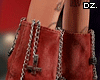 D. Grunge Boots - Red