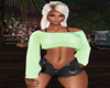 R* Crop Sweater Lime