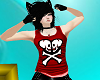 Top Skull Red 