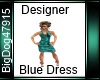 [BD] Designer Blue Dress