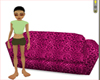 Pink sofa