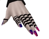 Gloves+Red Blue Nails