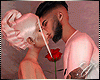 Couple Kiss in Rose