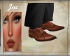 J~LEATHER BROWN SHOES