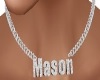 Mason name necklace f