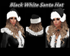 Santa Hat Black White
